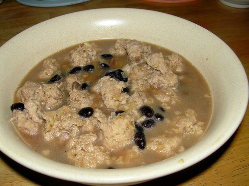 preserved black beans pork