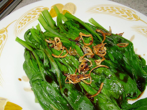 choy sum with oyster sauce