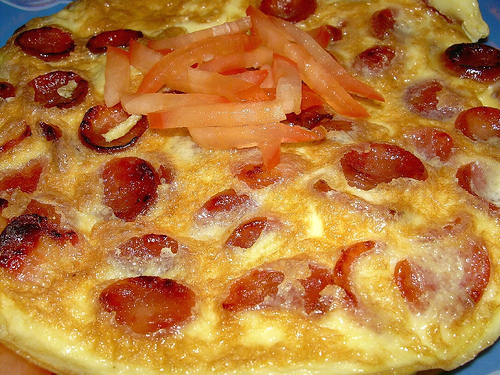 lap cheong omellette