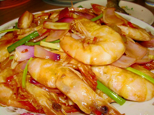 sweet & sour prawns