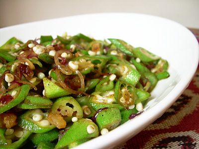 tangy ladies fingers