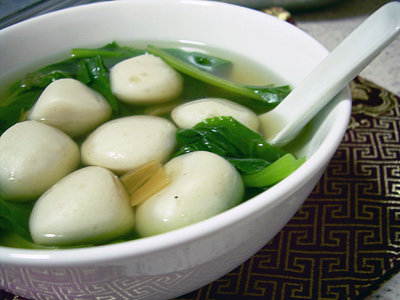 fishball veg soup