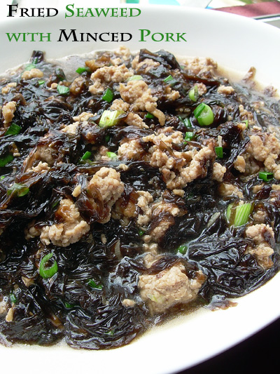 fried seaweed with minced pork