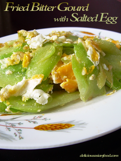 bitter gourd with salted egg
